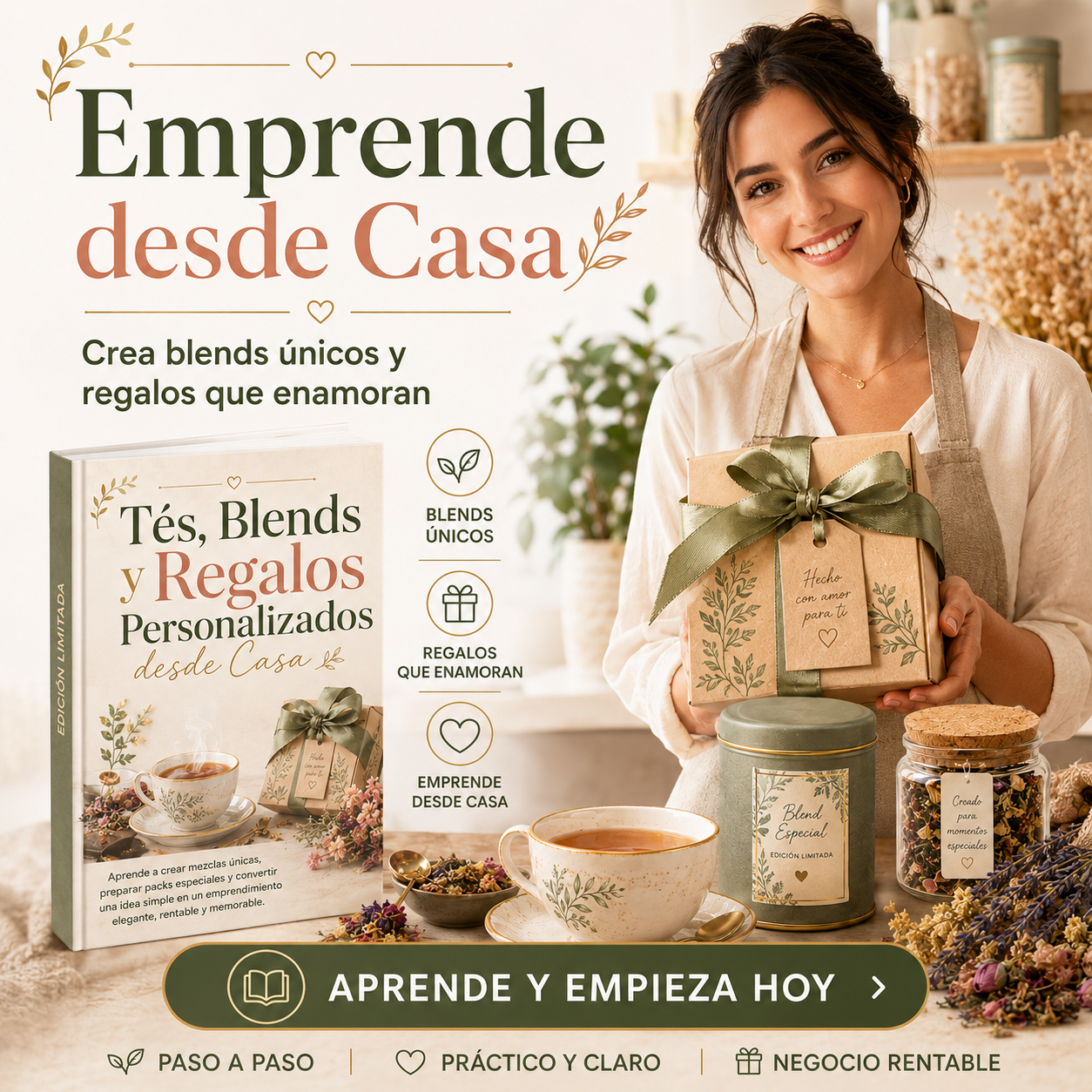 Emprende desde Casa — Tés, Blends y Regalos Personalizados